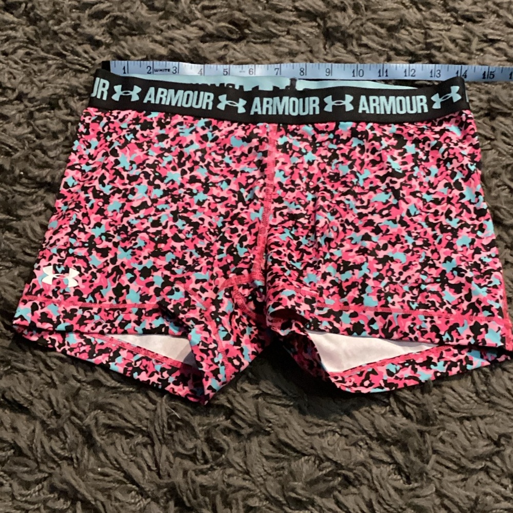 Under Armour Pink and Black Athletic Shorts